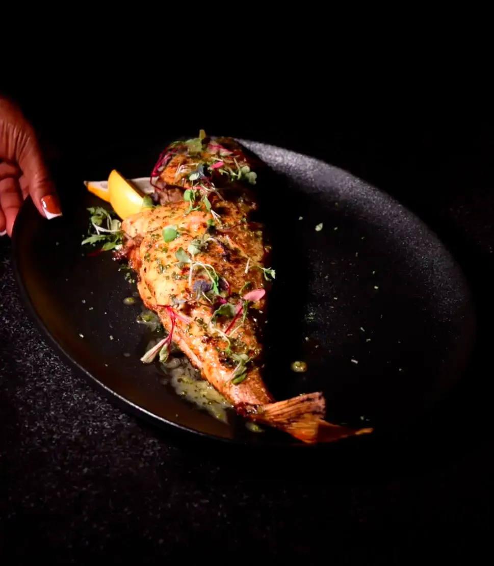 Plated dish at MIRA Sandton
